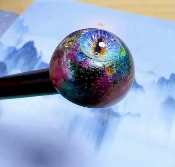 Metallic BJD Resin Eyes - Customizable Iris Color for Dolls, 8mm to 24mm