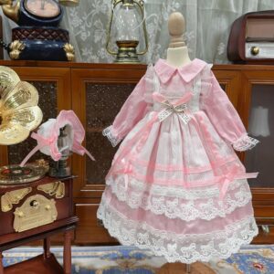 Pink BJD Daily Pagsul-ob sa sinina nga adunay headband - Husto 1/6, 1/4, 1/3 Dolandre