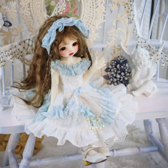 Pink Doll Dress for BJD, Blythe & SD Dolls – 1/6, 1/4, 1/3, MSD Outfit