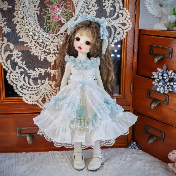 Pink Doll Dress for BJD, Blythe & SD Dolls – 1/6, 1/4, 1/3, MSD Outfit