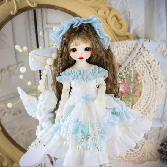 Pink Doll Dress for BJD, Blythe & SD Dolls – 1/6, 1/4, 1/3, MSD Outfit
