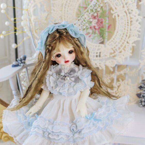 Pink Doll Dress for BJD, Blythe & SD Dolls – 1/6, 1/4, 1/3, MSD Outfit