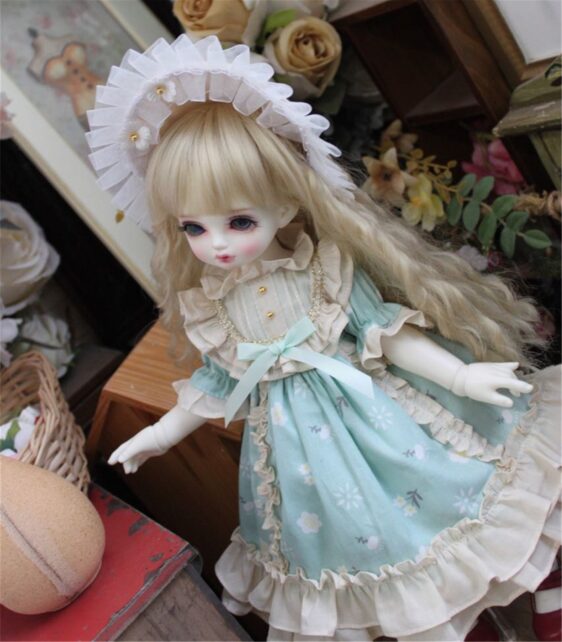 Pink Doll Dress for BJD, Blythe & SD Dolls – 1/6, 1/4, 1/3, MSD Outfit