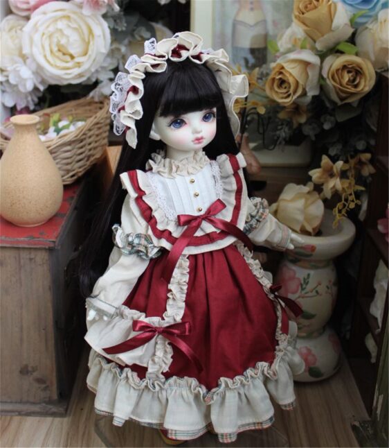 Pink Doll Dress for BJD, Blythe & SD Dolls – 1/6, 1/4, 1/3, MSD Outfit