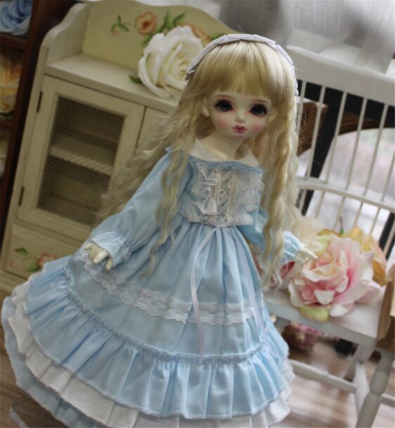 Pink Doll Dress for BJD, Blythe & SD Dolls – 1/6, 1/4, 1/3, MSD Outfit