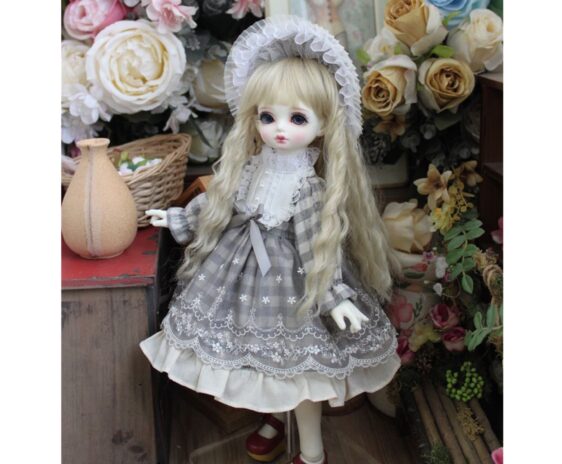 Pink Doll Dress for BJD, Blythe & SD Dolls – 1/6, 1/4, 1/3, MSD Outfit