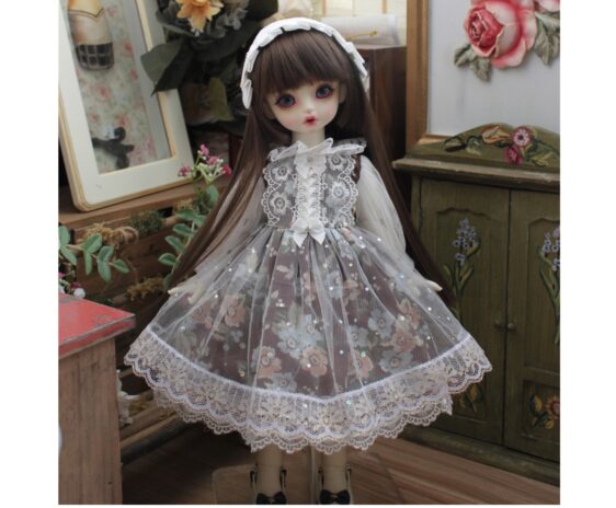 Pink Flower Style Lolita BJD Dress – 1/3, 1/4, 1/6 BJD, Blythe Doll Clothes