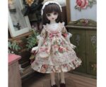 Pink Flower Style Lolita BJD Dress – 1/3, 1/4, 1/6 BJD, Blythe Doll Clothes