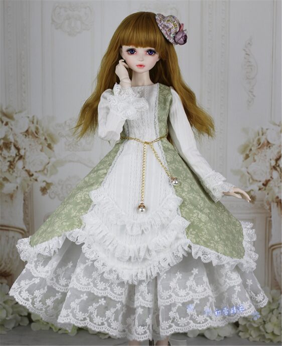 Princess Dress for 1/3 & 1/4 BJD Dolls | Fashion Skirt & Accessories