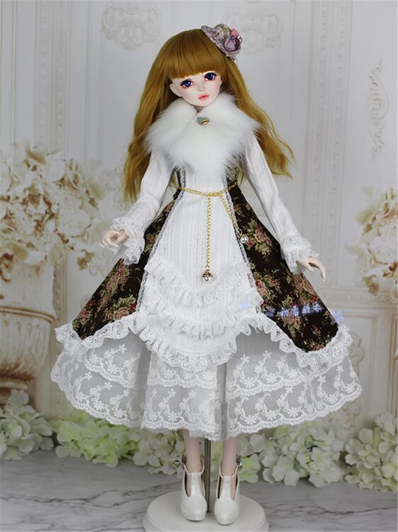 Princess Dress for 1/3 & 1/4 BJD Dolls | Fashion Skirt & Accessories