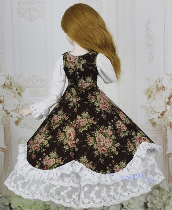 Princess Dress for 1/3 & 1/4 BJD Dolls | Fashion Skirt & Accessories