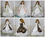 Princess Dress for 1/3 & 1/4 BJD Dolls | Fashion Skirt & Accessories