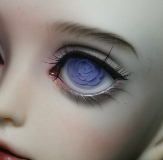 Purple Flower BJD Eyes – Resin Safety Eyes for Dolls (10mm to 24mm)