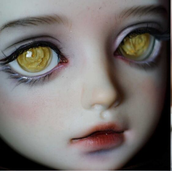 Purple Flower BJD Eyes – Resin Safety Eyes for Dolls (10mm to 24mm)