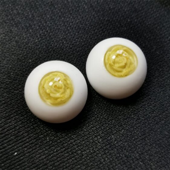 Purple Flower BJD Eyes – Resin Safety Eyes for Dolls (10mm to 24mm)