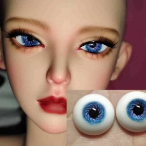 Realistiko nga mga mata sa Kalig-on sa BJD Resin - Blue monyeka nga mga mata (10mm-24mm)