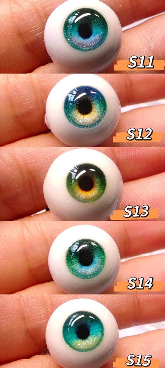 Realistic Doll Eyes | Customizable Sizes & Iris Options (8mm-24mm)