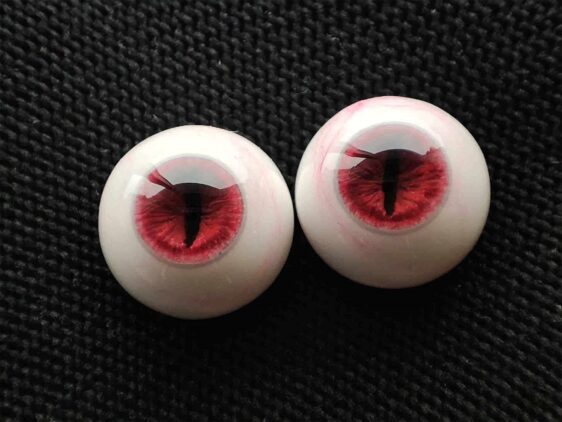 Red Beast Pupil Bloodshot Resin Eyes – BJD Doll Eyes (8mm-24mm)
