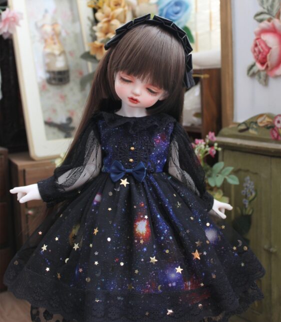Royal Court BJD Dress & Headband Set for 1/3, 1/4, 1/6 BJD, MSD, MDD, Blythe Dolls