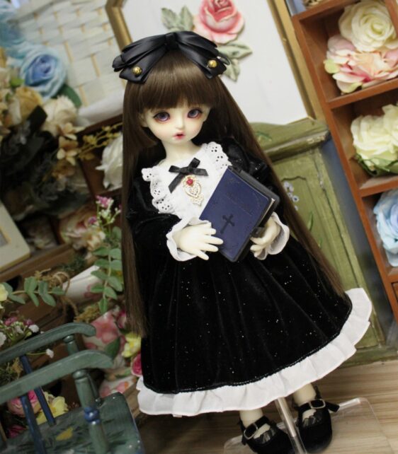 Royal Court BJD Dress & Headband Set for 1/3, 1/4, 1/6 BJD, MSD, MDD, Blythe Dolls