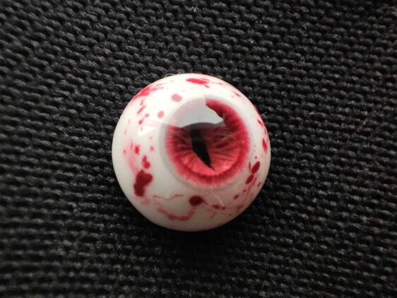 Scarlet Moon Red Beast Pupil Eyes – Bloodstain Resin Doll Eyes for BJD