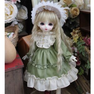 SD Doll Dress & Headband Set – BJD, بليث, and MSD Doll Outfit for 1/6, 1/4, 1/3 دمى