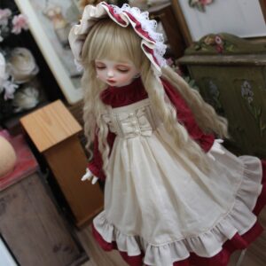 Vintage BJD Palace Dress & Headband Set for 1/3, 1/4, 1/6 BJD, إم إس دي, MDD, دمى بليث
