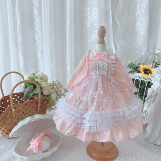 Sweet Floral BJD Dress – Fits 1/6, 1/4, 1/3 MSD, SD Blythe Dolls - Image 9