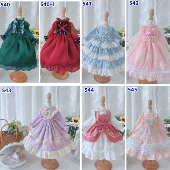 Sweet Floral BJD Dress – Fits 1/6, 1/4, 1/3 MSD, SD Blythe Dolls - Image 10
