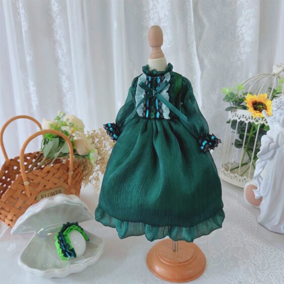 Sweet Floral BJD Dress – Fits 1/6, 1/4, 1/3 MSD, SD Blythe Dolls - Image 3