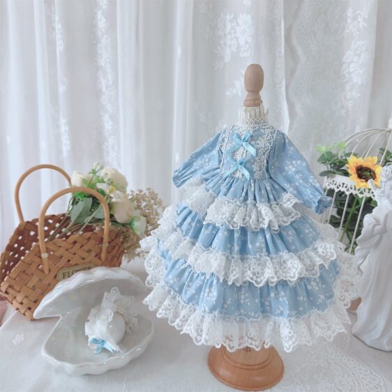 Sweet Floral BJD Dress – Fits 1/6, 1/4, 1/3 MSD, SD Blythe Dolls