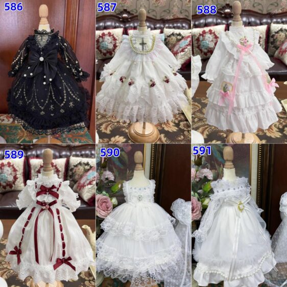 Vintage Lolita BJD Dress – Fits 1/3, 1/4, 1/6 Blythe Dolls - Image 4