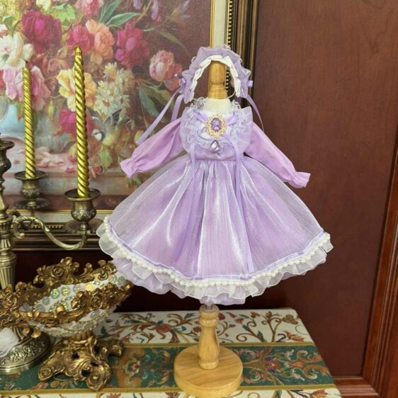 Elegant BJD Doll Dress Set with Headwear for 1/3, 1/4, 1/6 YOSD, MSD, Blythe - Image 6