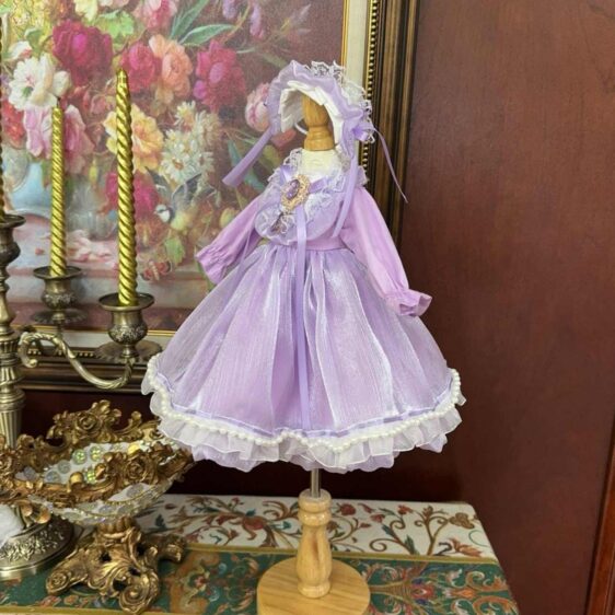 Elegant BJD Doll Dress Set with Headwear for 1/3, 1/4, 1/6 YOSD, MSD, Blythe - Image 5