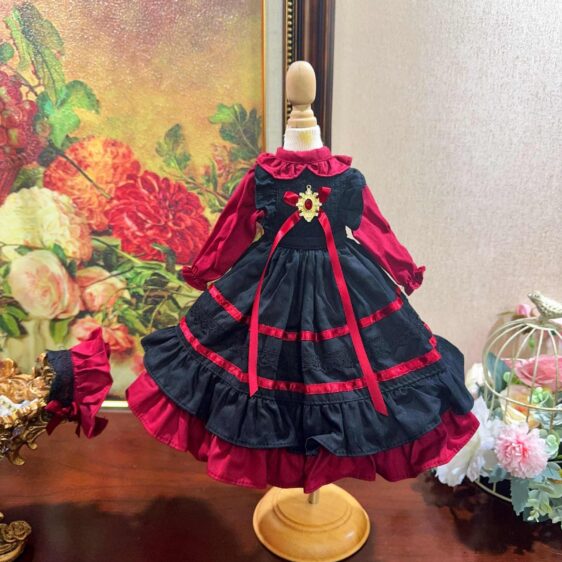 Elegant BJD Doll Dress Set with Headwear for 1/3, 1/4, 1/6 YOSD, MSD, Blythe