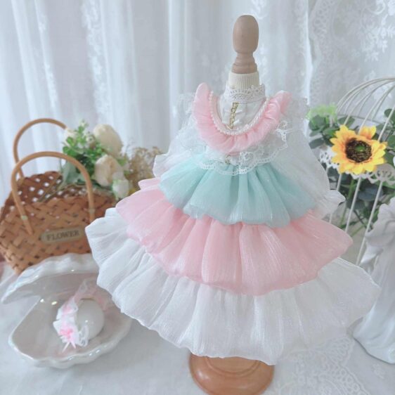 Pink Cake BJD Dress – Fits 1/6, 1/4, 1/3 Blythe, YoSD, MSD, SD Dolls - Image 3