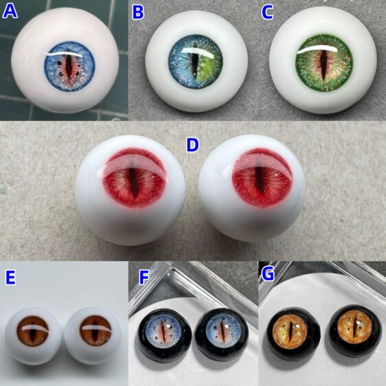 BJD Resin Eyes for Dolls – Unique Beast & Devil Pupils - Image 10