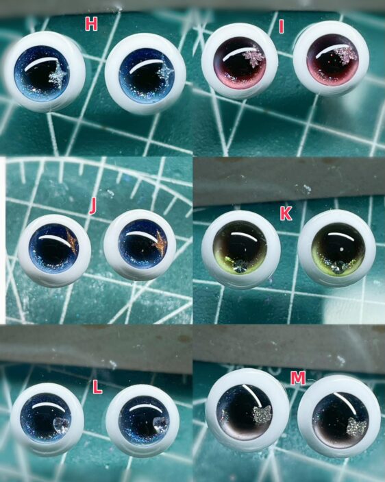 Sparkle Resin BJD Eyes for Dolls (8mm-24mm) - Image 5