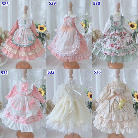 Lolita Style BJD Dress – Fits 1/6, 1/4, 1/3 Blythe, YoSD, MSD, SD Dolls - Image 3