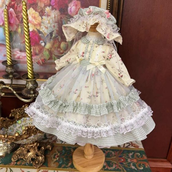 Princess Lolita BJD Dress Set with Headwear for 1/3 1/4 1/6 Dolls & Blythe - 图片 7