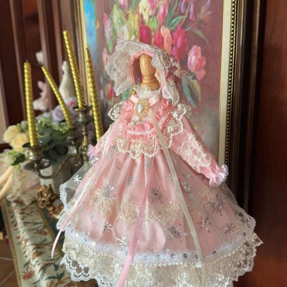 Princess Lolita BJD Dress Set with Headwear for 1/3 1/4 1/6 Dolls & Blythe - 图片 3