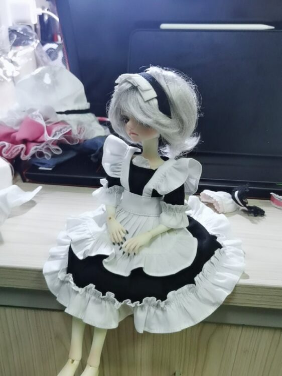 Maid Style Cute BJD Dress for 1/2, 1/3, 1/4, 1/6 Dolls