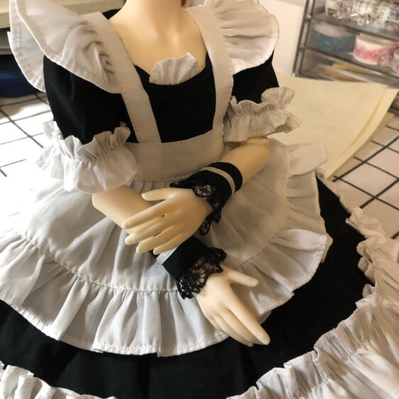 Maid Style Cute BJD Dress for 1/2, 1/3, 1/4, 1/6 Dolls - Image 6