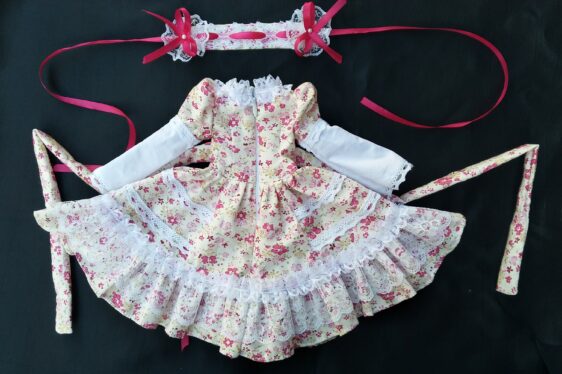 BJD Rural Vintage Lace Dress – Cute Style for 1/3 1/4 1/6 Dolls - Image 2