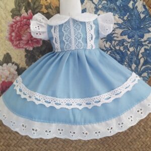 BJD Vintage Blue Maid Dress – Classic Style for 1/3 1/4 1/6 Dolandre