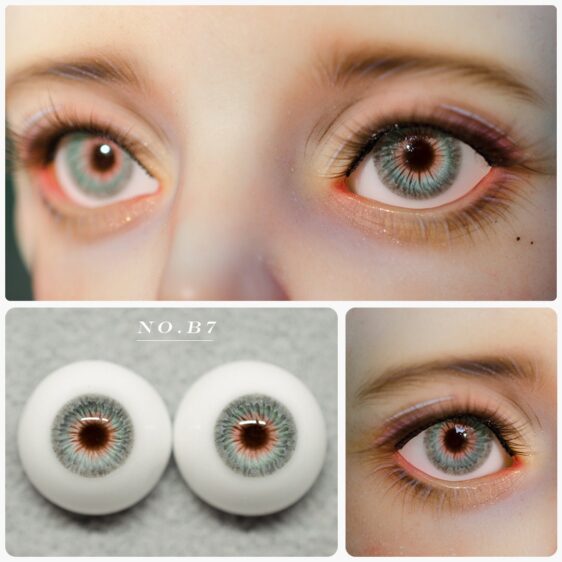 # Realistic Gray BJD Doll Eyes – Custom Sizes 10-18mm for 1/3, 1/4, 1/6 Dolls - Image 2