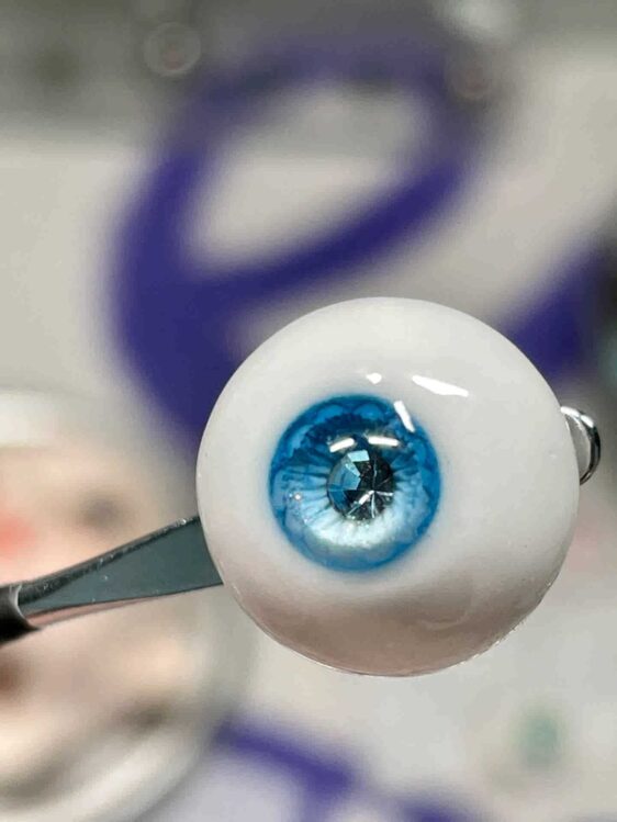 Custom BJD Doll Eyes 10-24mm for 1/3, 1/4, 1/6 Dolls – Purple, Green, Grey Options - Image 3