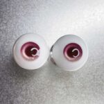 Handmade Purple Sclera BJD Doll Eyes – Custom Sizes 10-24mm
