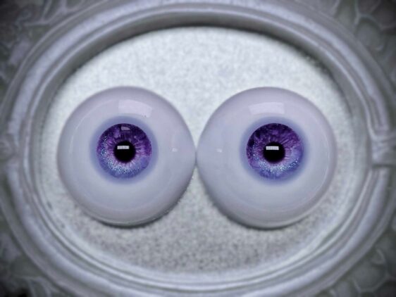 Gradient Purple BJD Eyes | Realistic Handmade Resin Doll Eyes - Image 6