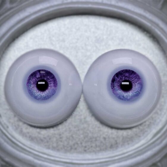 Gradient Purple BJD Eyes | Realistic Handmade Resin Doll Eyes - Image 5